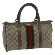 Pre-owned Fabric handbags Gucci Vintage , Beige , Dames