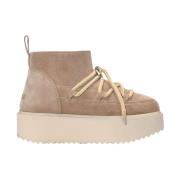 Klassieke Lage Platform Sneakers Schoenen Inuikii , Beige , Dames