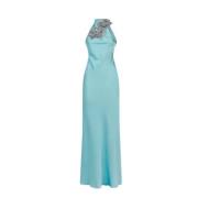 Elegante Jurk - Kleding Amen , Green , Dames