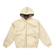 Omkeerbare Hoodie in Crème Arte Antwerp , Beige , Heren