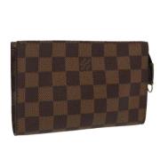 Pre-owned Canvas pouches Louis Vuitton Vintage , Brown , Dames