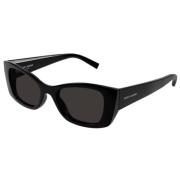 Cat Eye Zonnebril Ultra Vrouwelijk Saint Laurent , Black , Dames