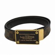 Pre-owned Canvas belts Louis Vuitton Vintage , Brown , Dames