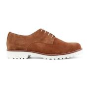 Suede Veterschoenen Dames Lente/Zomer Made in Italia , Brown , Dames