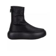 Zwarte enkellaarsjes Casadei , Black , Dames