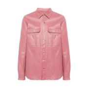 Denim Jas Rick Owens , Pink , Heren