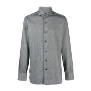 Grijze Shirts voor Heren Aw23 Barba , Gray , Heren