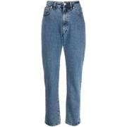 High-rise straight-leg jeans Bally , Blue , Dames