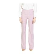 Viscose Blend Palazzo Broek Collectie Sandro Ferrone , Pink , Dames