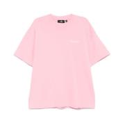 Roze Katoenen T-shirt met Logo Print Represent , Pink , Heren