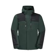 Olijfkleurige Jas voor buitenavonturen Jack Wolfskin , Green , Heren