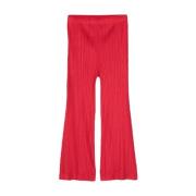 Wide Trousers Issey Miyake , Red , Dames