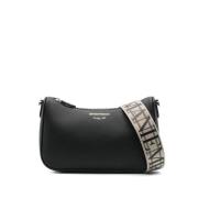 Zwarte Schoudertas met Toprits Emporio Armani , Black , Dames