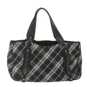 Pre-owned Canvas handbags Burberry Vintage , Black , Dames