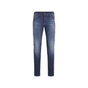 Straight Leg Blauwe Jeans Jack & Jones , Blue , Heren