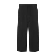 Wide Trousers Versace , Black , Heren