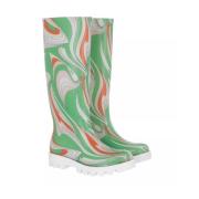 Regenlaarzen met logo-applicaties Emilio Pucci , Multicolor , Dames