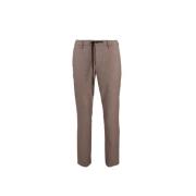 Flanellen Look Broek Alberto , Brown , Heren