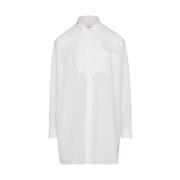 Witte Katoenen Poplin Overhemd Maison Margiela , White , Dames