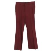 Pre-owned Wool bottoms Burberry Vintage , Red , Dames