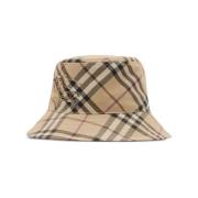 Geborduurd Logo Beige Hoed Burberry , Beige , Heren