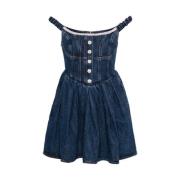 Navy Blue Kristalversierde Jurk Self Portrait , Blue , Dames