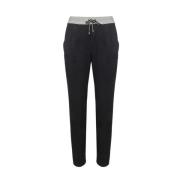 Zijden sweatpants Lorena Antoniazzi , Black , Dames