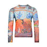 Multicolor Grafische Print Ronde Hals Sweater JW Anderson , Multicolor...