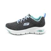 Sportieve Grijze Sneakers Skechers , Gray , Dames