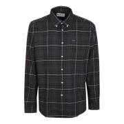 Katoenen geruite overhemd met button-down kraag Barbour , Black , Here...