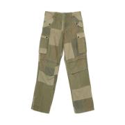 Olijfgroene Patchwork Cargo Broek Gallery Dept. , Green , Heren