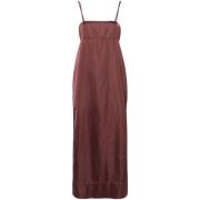 Rode Empire Line Maxi Jurk Birgitte Herskind , Red , Dames