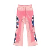 Roze Wijde Pijp Broek Who Decides War , Pink , Heren