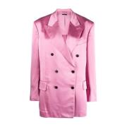 Elegante Dubbelrijige Blazer Tom Ford , Pink , Dames