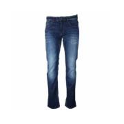 Stretch Jeans met riemlussen PME Legend , Blue , Heren