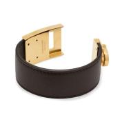 Zwart Lamsvacht Gancini Gesp Sieraden Salvatore Ferragamo , Brown , Da...