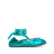 Teal Blue Instap Plat Schoenen Repetto , Blue , Dames