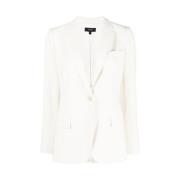 Witte Staple Getailleerde Blazer Theory , White , Dames