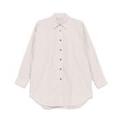 Grijze Button-Up Shirt met Box Pleat Remain Birger Christensen , Beige...