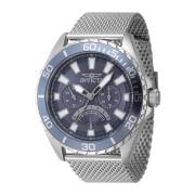 Pro Diver Kwarts Horloge Blauwe Wijzerplaat Invicta Watches , Gray , H...