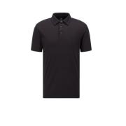 Zwarte Jersey Polo Shirts Hugo Boss , Black , Heren