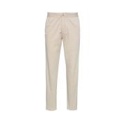 Slim-Fit Katoen Twill Broek Hugo Boss , Beige , Heren