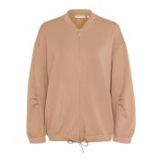 Oversized Bomber Sweatshirt Tannin InWear , Beige , Dames