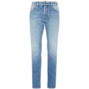 Blauwe Slim Fit Jeans Dsquared2 , Blue , Heren