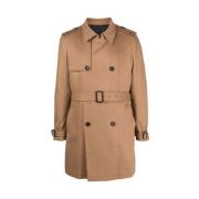 Belted Coats Reveres 1949 , Brown , Heren