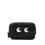 Lederwaren met Appliqué Logo Anya Hindmarch , Black , Dames