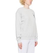 Grijs Logo Print Sweater Sporty & Rich , Gray , Dames