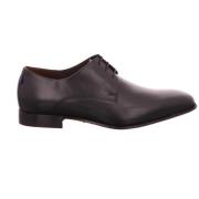 Klassieke Leren Business Schoenen Floris van Bommel , Black , Heren