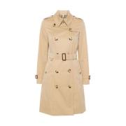 Beige regenkleding met klassieke stijl Burberry , Beige , Dames