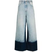 Wijde Pijpen Jeans MM6 Maison Margiela , Blue , Heren